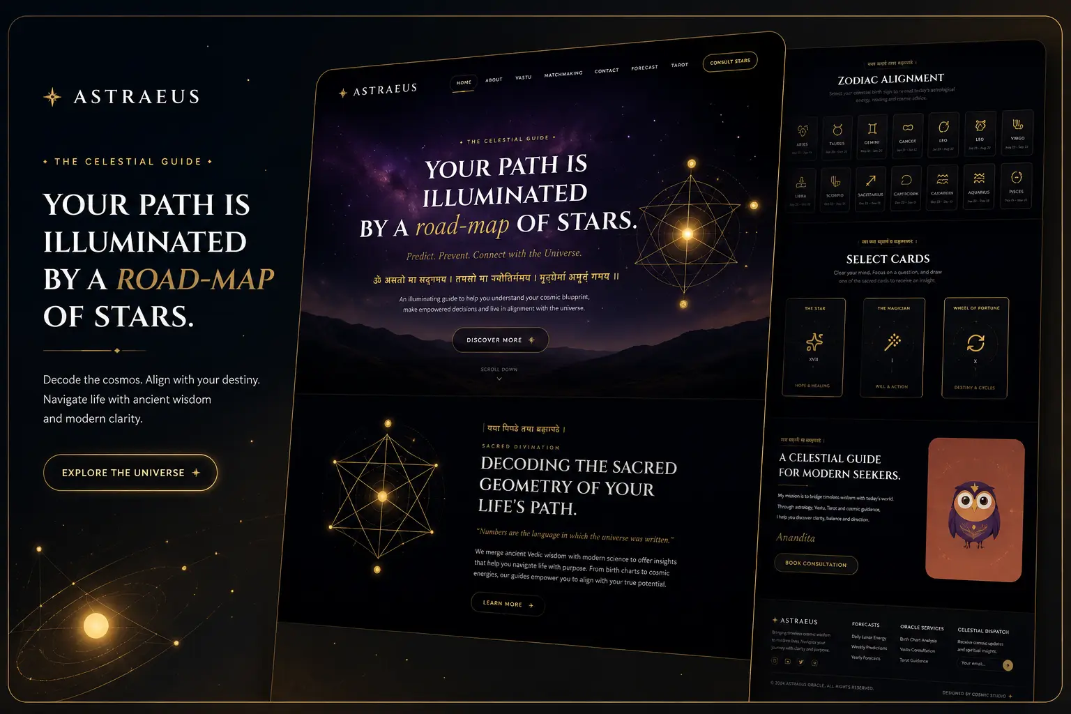 Astraeus Astrology App Design